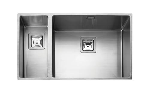 Rangemaster KUBE3416L/Kube 560440 1.5B LHD S/S zlewozmywak, stal nierdzewna