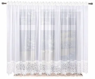 Firana gotowa Firany 180x300 cm Firanki z gipiura - Firany - miniaturka - grafika 1