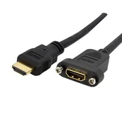 Kable - StarTech HDMIPNLFM3 kabel HDMI 0,9 m HDMI Typu A (Standard) Czarny - miniaturka - grafika 1
