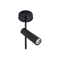 Lampy sufitowe - Reflektor sufitowy Leda 1, antracyt, 1-punktowa, stal, wysokość 34 cm 1 SIGMA, możliwość ściemniania, czarny, salon / jadalnia, metal, nowoczesny - miniaturka - grafika 1