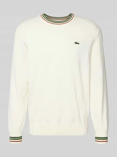 Sweter z dzianiny o kroju regular fit z czystej bawełny - Swetry męskie - miniaturka - grafika 1