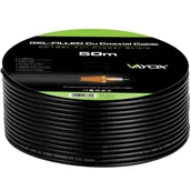 Kable - Przewód koncentryczny 1.02 Cu + 32x0.12mm Cu CC1-50GEL czarny Vayox 50m - miniaturka - grafika 1