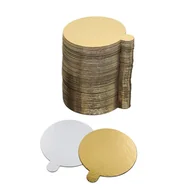Dodatki do ciast w proszku - Bankietówka podkład monoporcje złot 10 cm 100 szt. - miniaturka - grafika 1