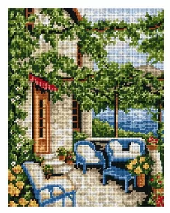 Zestaw do haftu krzyżykowego na tarasie (6010) - Pasmanteria - miniaturka - grafika 1