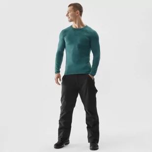 Męski longsleeve termoaktywny 4F 4FRAW23USEAM141-31S - zielony - Koszulki sportowe męskie - miniaturka - grafika 1