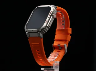 GlacierX Echo Select Silver Pomarańczowy - Smartwatch - miniaturka - grafika 1