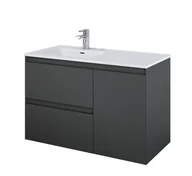 Szafki łazienkowe - Elita 168154 SZAFKA podumywalkowa SPLIT 100 2S P CARGO ANTHRACITE MATT PDW - miniaturka - grafika 1