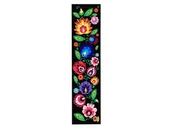 Zakładki do książek - Zakładka do książki - wzory łowickie - czarna ArtFolk - miniaturka - grafika 1