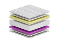 Materace - Materac Tina HR 2x Molet 85x165 Piankowy 2xVisco Memory profilowany Miękki/Średnio Twardy H1/H2 Aloe Vera Antyalergiczny - miniaturka - grafika 1