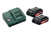 Akumulatory do elektronarzędzi - Metabo zestaw zasilający 18V 2x2,0Ah Li-Power z ładowarką SC30 w kartonie 685161000 - miniaturka - grafika 1