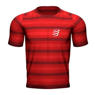 COMPRESSPORT Koszulka biegowa PERFORMANCE SS T-SHIRT czerwona - Koszulki sportowe męskie - miniaturka - grafika 1