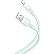 Kable USB - XO Kabel NB212 USB - Lightning 1,0 m 2,1A zielony - miniaturka - grafika 1