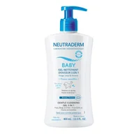 Kosmetyki kąpielowe dla dzieci - NEUTRADERM BABY Łagodny żel myjący 3w1, 400ml - miniaturka - grafika 1