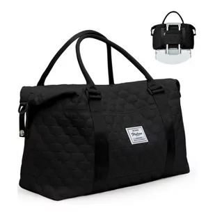 Torba podróżna pikowana Chic Casual czarna - Akcesoria podróżnicze - miniaturka - grafika 1
