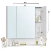 Szafki łazienkowe - Songmics Szafka łazienkowa z trójdzielnym lustrem - miniaturka - grafika 1
