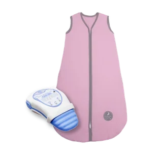 SNUZA HERO MD + śpiworek do spania NATULINO® BABYCOMFORT Natural Pink - Elektroniczne nianie i monitory oddechu - miniaturka - grafika 1