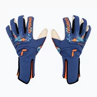 Piłka nożna - Rękawice bramkarskie Reusch Attrakt Speedbump Strapless AdaptiveFlex true blue/shocking orange - miniaturka - grafika 1