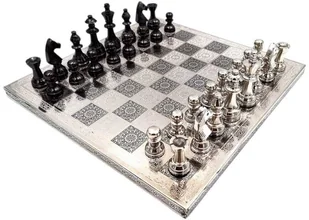 Ekskluzywne zdobione szachy metalowe - Gry planszowe - miniaturka - grafika 1