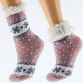 Skarpetki dla dzieci - Skarpetki Zimowe Grube 32-35 Antypoślizgowe - miniaturka - grafika 1