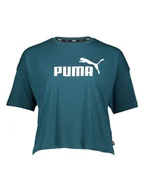 Koszulki i topy damskie - Puma Koszulka "Essential" w kolorze turkusowym - miniaturka - grafika 1