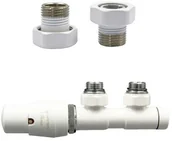 Zawory i kraniki - Zawór termostatyczny 50mm TWINS biały lewy GZ1/2 - miniaturka - grafika 1