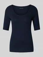 Koszulki i topy damskie - T-shirt o kroju regular fit z mieszanki bawełny - miniaturka - grafika 1