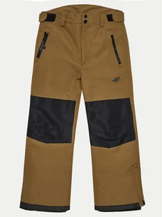 4F Spodnie snowboardowe 4FJWAW24TFTRM658 Brązowy Regular Fit - Spodnie narciarskie - miniaturka - grafika 1