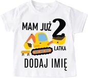 Koszulki dla chłopców - Koszulka na 2 urodziny dla chłopczyka z imieniem mam już 2 LATKA - miniaturka - grafika 1