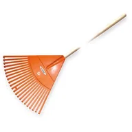 Grabie i motyki - Grabie wachlarzowe 48 x 42 cm, 22 zęby, trzonek drewniany lakierowany - miniaturka - grafika 1