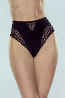 Majtki damskie - Eldar Virgilia figi majtki z koronką Czarne S - miniaturka - grafika 1