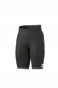 Spodenki rowerowe męskie Alé Cycling Solid Corsa 3XL Czarno-Biały - Spodenki rowerowe - miniaturka - grafika 1