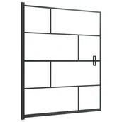 Ścianki i drzwi prysznicowe - vidaXL Kabina prysznicowa ESG 116x140 cm czarna 150751 - miniaturka - grafika 1