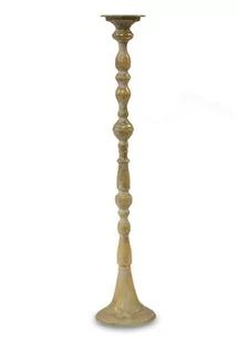 Złoty Świecznik na 1 Świecę, Metalowy, h:78cm - Świeczniki - miniaturka - grafika 1