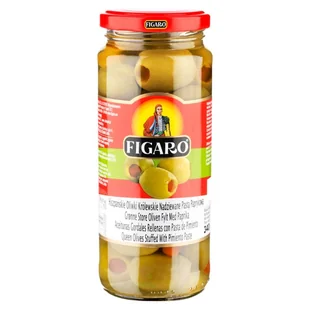 Figaro Hiszpańskie oliwki królewskie nadziewane pastą paprykową 340 g - Warzywa w marynacie - miniaturka - grafika 1