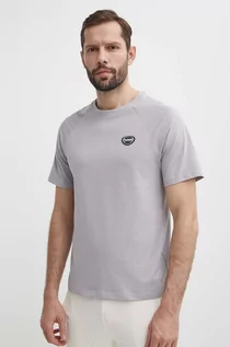 Koszulki męskie - Hummel t-shirt bawełniany hmlLGC KAI REGULAR HEAVY T-SHIRT męski kolor szary z aplikacją 223989 - grafika 1