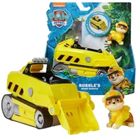 Samochody i pojazdy dla dzieci - Psi Patrol Jungle Pups Pojazd Nosorożec Dżungla Rubble Figurka Zestaw - miniaturka - grafika 1
