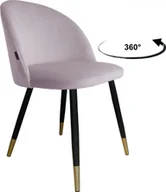 Krzesła - Atos Krzesło obrotowe Colin podstawa czarno-złota MG55 - miniaturka - grafika 1