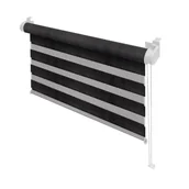 Rolety - Roleta Dzień i Noc 35 x 140 cm ciemny popiel - miniaturka - grafika 1