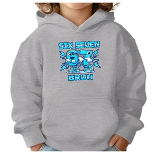 BLUZA DZIECIĘCA 67 SIX SEVEN VIRAL BRUH 146-152 CHŁOPIĘCA DZIEWCZĘCA - Bluzy dla dziewczynek BLUZA DZIECIĘCA 67 SIX SEVEN VIRAL BRUH 146-152 CHŁOPIĘCA DZIEWCZĘCA - Bluzy dla dziewczynek - miniaturka - grafika 1