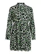 Sukienki - Vila Women's VIFINI L/S Shirt Dress/SU-NOOS sukienka, zielony mineralny/AOP: KIA, 40, Mineral Green/Aop:kia, 40 - miniaturka - grafika 1