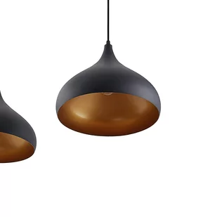Lindby Elamira lampa wisząca, 3-punktowa czarna - Lampy sufitowe - miniaturka - grafika 5