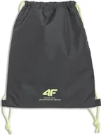 Plecaki szkolne i tornistry - Dziecięcy plecak 4F worek na WF U157 45S czarny zielony - miniaturka - grafika 1