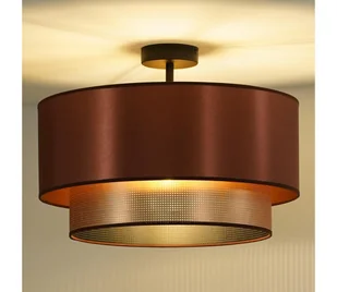 Duolla - Żyrandol natynkowy COPPER SHINY 1xE27/15W/230V śr. 45 cm miedziany - Lampy sufitowe - miniaturka - grafika 1