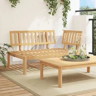 Meble ogrodowe - vidaXL Narożna sofa ogrodowa z deseczek, lite drewno akacjowe - miniaturka - grafika 1