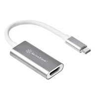 Złącza, przejściówki, adaptery - SilverStone SST-EP07C-E - Przejściówka USB 3.1 Typ C na HDMI V2.0b - szary - miniaturka - grafika 1