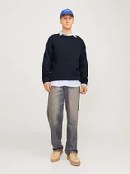 Swetry męskie - Jack & Jones Sweter w kolorze granatowym - miniaturka - grafika 1