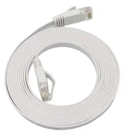Kable miedziane - Microconnect V-UTP6A10W-FLAT-LSZH kabel sieciowy Biały 10 m Cat6a U/UTP (UTP) - miniaturka - grafika 1