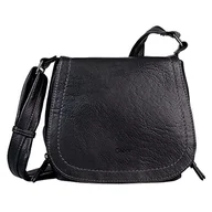 Torebki damskie - Gabor Damska torba Kara Flap Bag M no Zip, czarny - miniaturka - grafika 1