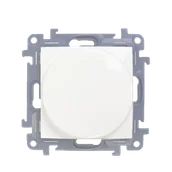 Wyłączniki światła i elektryczne - Ściemniacz naciskowo-obrotowy Kontakt-Simon 10 CS9LA.01/11 do LED ściemnialnych 230V jednobiegunowy biały - miniaturka - grafika 1