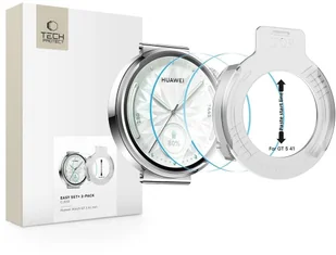 SZKŁO HARTOWANE TECH-PROTECT EASY SET+ 2-PACK HUAWEI WATCH GT 5 41 MM CLEAR - Akcesoria do smartwatchy - miniaturka - grafika 1